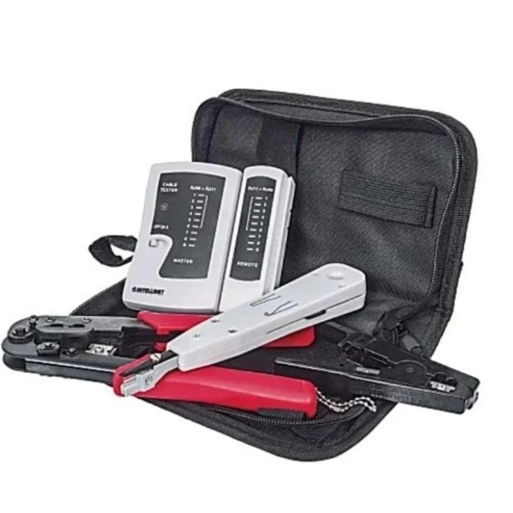 4 Piece Professional Computer Network Installation Tool Kit, Manhattan 780070